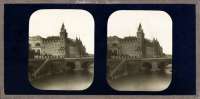 Paris. Pont au Change et   Palais de Justice.    Photographe Bertrand ? (Paris. The bridge «Pont au Change» and the Law Courts.) 