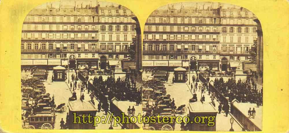 Paris - Place de la Bourse.  {%[Indexation sur stereotheque.fr]https://www.stereotheque.fr/result,13593-0%} (Paris - The place of stock exchange.) 