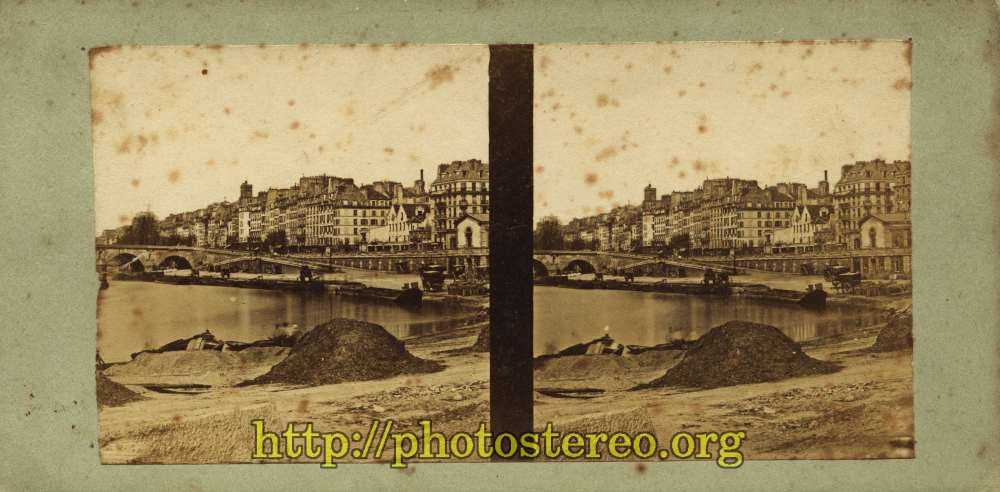 Paris - Quai vers Saint Paul.  {%[Indexation sur stereotheque.fr]https://www.stereotheque.fr/result,14468-0%} (Paris - The Seine from Saint Paul) 