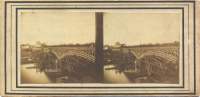 Région parisienne ?. Vue de la Marne ? Un pont en construction. Tirage Villeneuve ?  {%[Indexation sur stereotheque.fr]https://www.stereotheque.fr/result,14475-0%} (Area of Paris ? View of the Marne ? A bridge under construction. Edited by Villeneuve ?) 