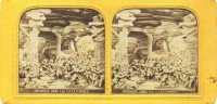 Paris - Commune de Paris.  « Poursuite dans les catacombes ». Série Le sabbat rouge. Attribuée à Jules Raudnitz (Paris - the uprising of Paris (1871). Pursuit in the catacombs) 
