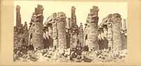 Egypte - «1161. Une partie de la salle des colonnes au temple de Karnak, à Thèbes (N°1) »  par Frith N° 161 ? (Egypt- Columns salon at Karnak.) 