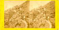 « 236 - Guides emportant deux cadavres de la catastrophe du 13 Octobre 1866 » « Vue de Chamonix » par Tairaz frères. (Chamonix. Moutaineers are carrying two corpses of the disaster of 18 October 1866) 