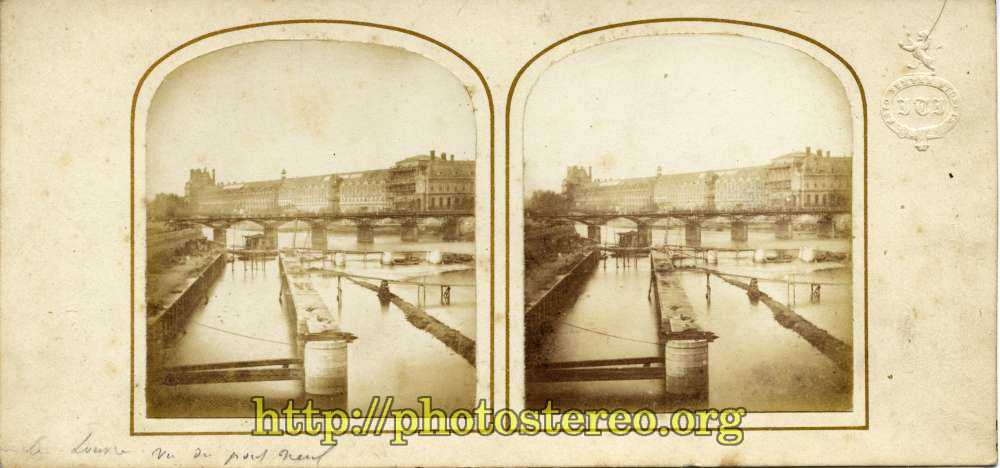 Paris- Ecluse du quai de conti en construction (1853).  {%[Indexation sur stereotheque.fr]https://www.stereotheque.fr/result,14535-0%} (Paris - Bank of Conti) 
