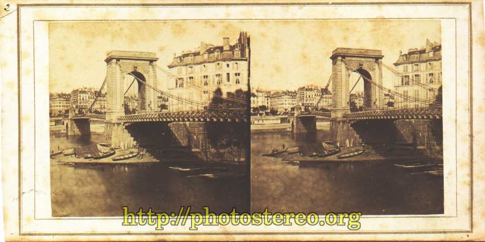 Paris - Pont Louis Philippe    {%[Indexation sur stereotheque.fr]https://www.stereotheque.fr/result,13435-0%} (Paris - Louis Philippe bridge) 