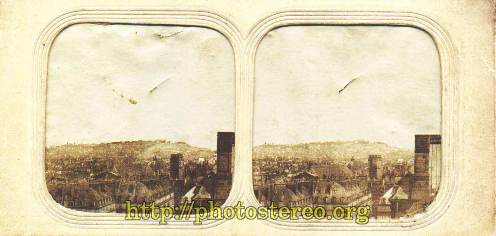 Paris - Panorama. « Paris. Comète de 1858 ». Au fond, Montmartre    {%[Indexation sur stereotheque.fr]https://www.stereotheque.fr/result,13450-0%} (Paris - Panorama. Comet of 1858) 