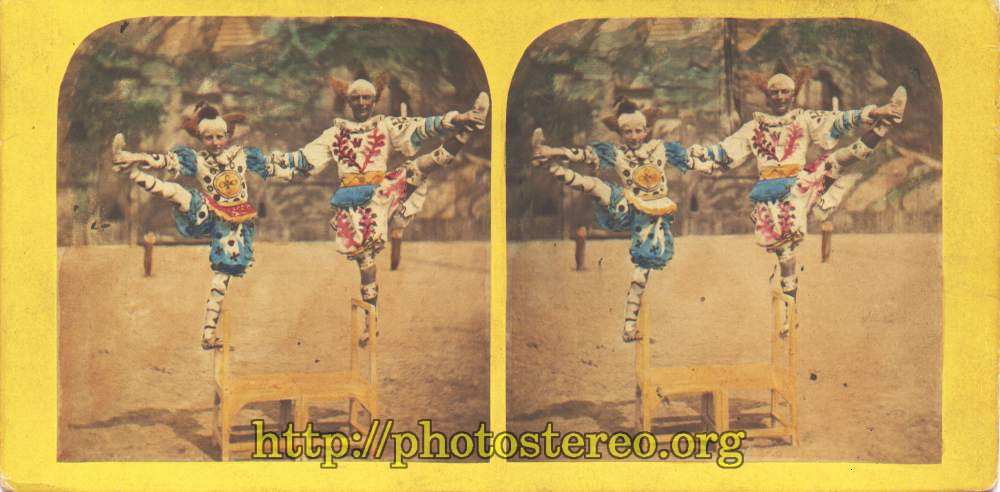Acrobates, forains (Acrobats, fairground entertainers.) 