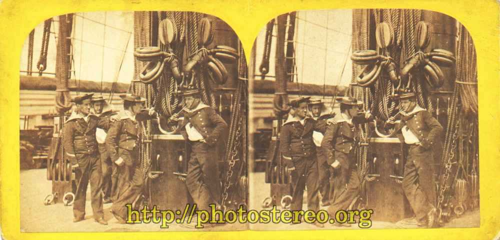 Marinss sur le pont du vaisseau Napoleon (Seamen on warship Napoleon) 