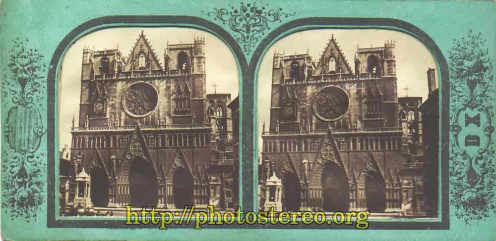 Lyon. La cathédrale Saint Jean. Par «DX». Attribué à Durieux. (Lyon - The cathedral Saint Jean) 