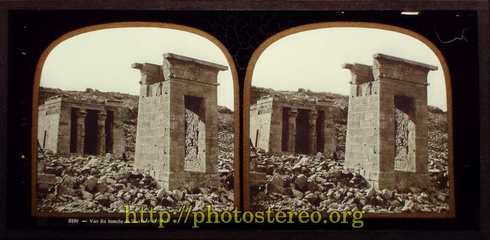 Egypte et Nubie - « 2320 - Vue du temple de Dandour (Nubie) » par Frith (N°320), ed Ferrier & Soulier. (Egyp and Nubia - t. Temple of Dandour (Nubie)) 