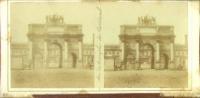 Paris - Les Tuileries et l'arc de triomphe du carrousel. Signature « H.P » (Henri Plaut) (Paris - arch of the carrousel) 