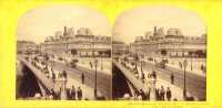 Paris - «N°100. Hôtel de ville et pont d'Arcole à Paris. Vue instantanée » Photographe présumé : William England (Paris, the town council and the          bridge of Arcole. Photographer assumed : William England) 